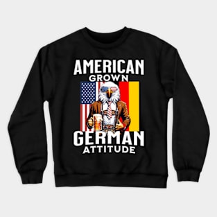 Bald Eagle Lederhosen American Ger Patriotic Crewneck Sweatshirt